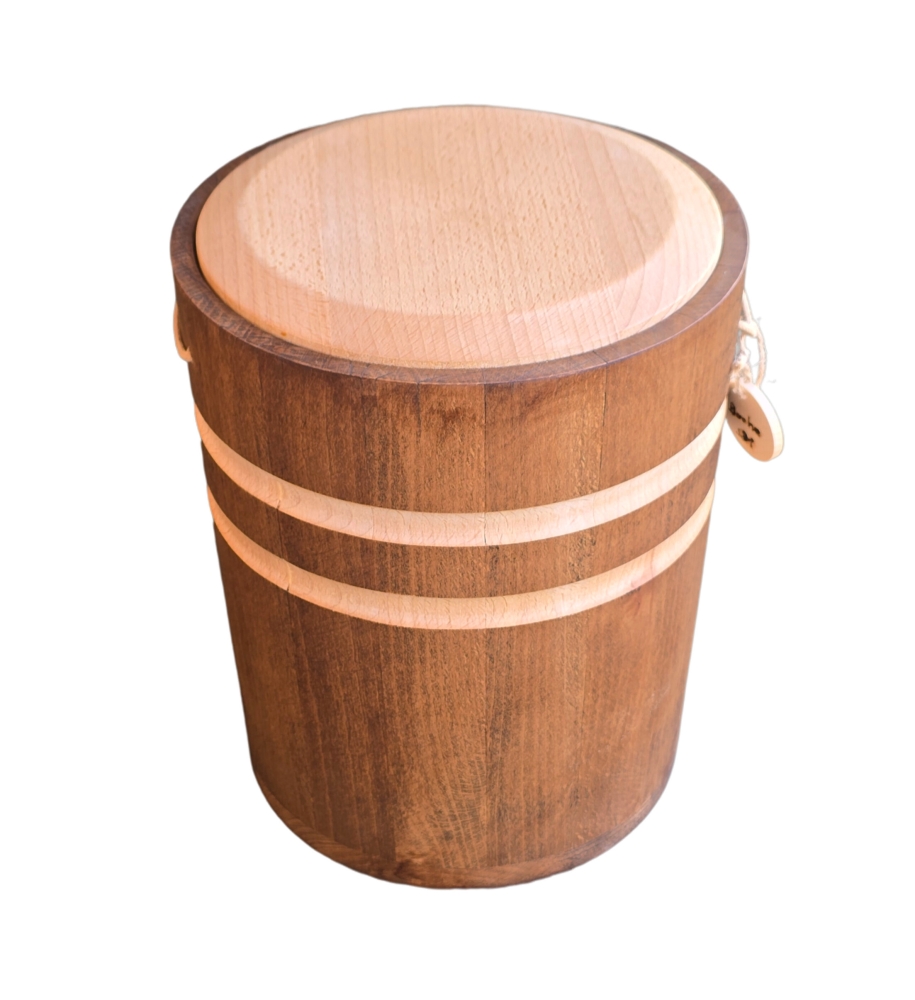 Bild 1 von Naturholz Urne - Buche dunkel  s31 - für alle Bestattungsarten