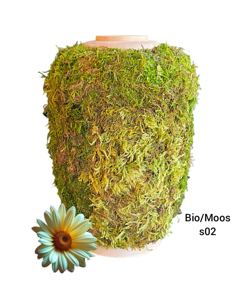 Bild 1 von Naturstoff Urne mit Moos und Holz -  s02 - für alle Bestattungsarten
