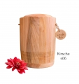 Naturholz Klein Urne - Kirsche s06 - ca. 1,0 L - für alle Bestattungsarten