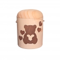 Bild 3 von Naturholz Klein Urne - Tanne s02 - ca.170ml - für alle Bestattungsarten